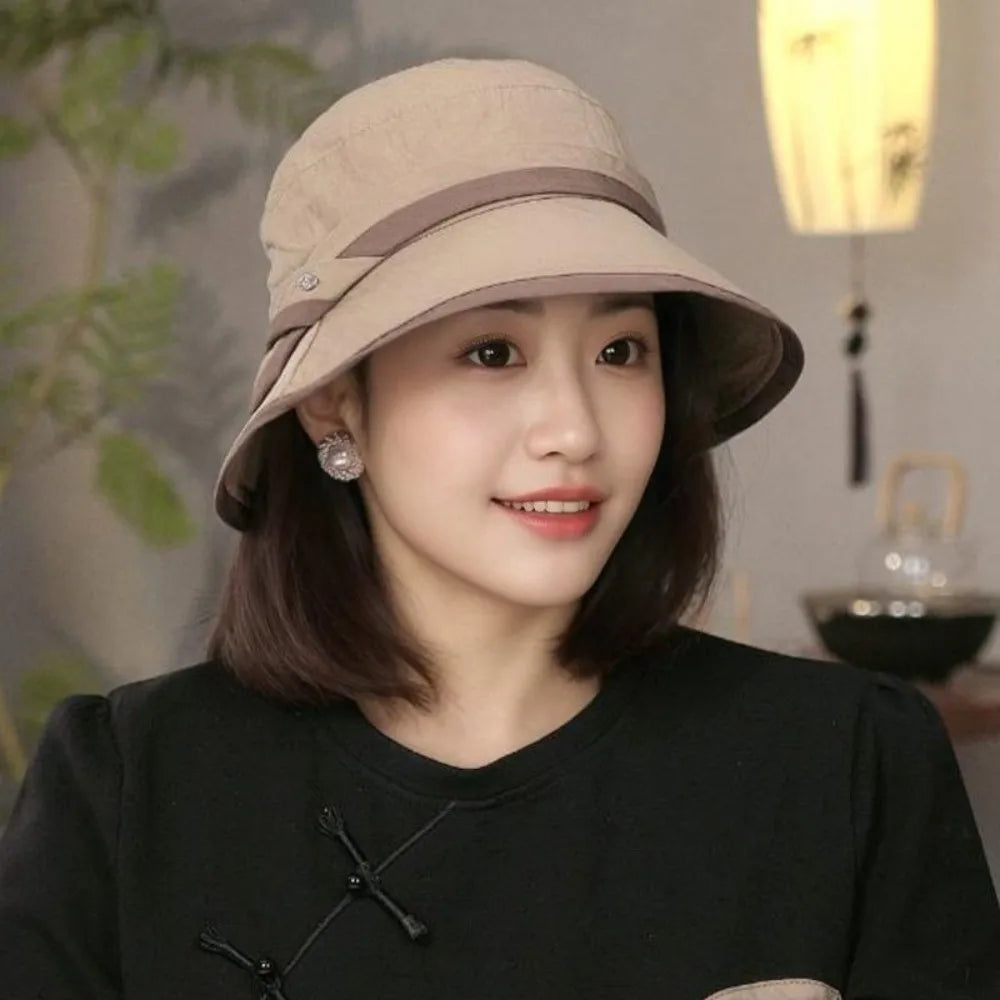 Foldable Lightweight Wide Brim Face Covering Bucket Hat