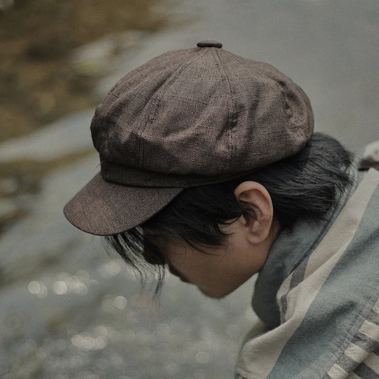 Japanese Style Retro Artistic All Matching Octagonal Hat Men's Mesh Red Thin British Newsboy Cap Beret Painter Cap Fashion Hat Size 56-58cm