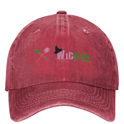 Vintage Frog Cartoon Distressed Denim Baseball Cap