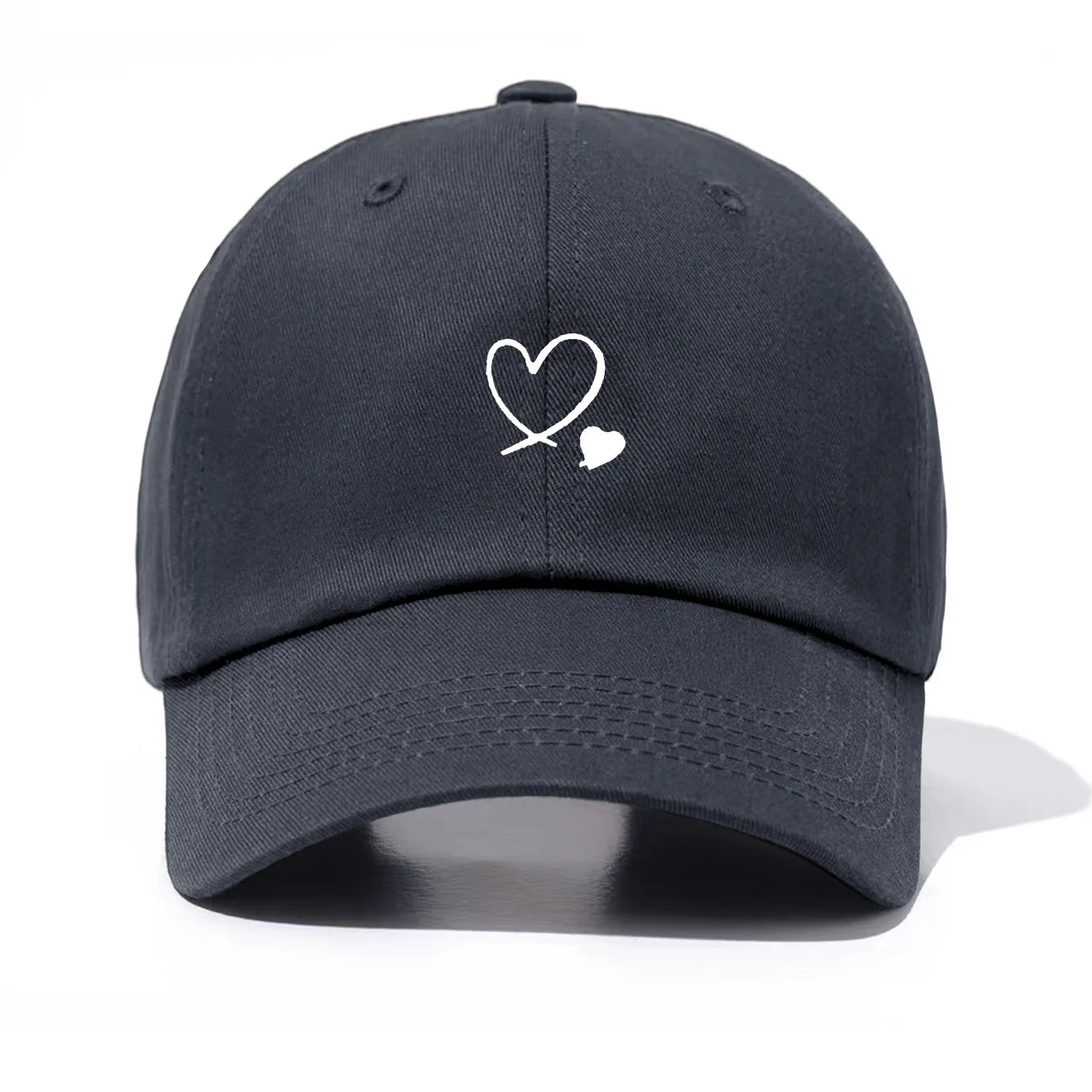 1 Piece Hearts Print Baseball Cap For Men And Women