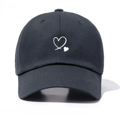 1 Piece Hearts Print Baseball Cap For Men And Women