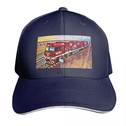 Ghan Train Australia Curved Brim Classic Baseball Cap