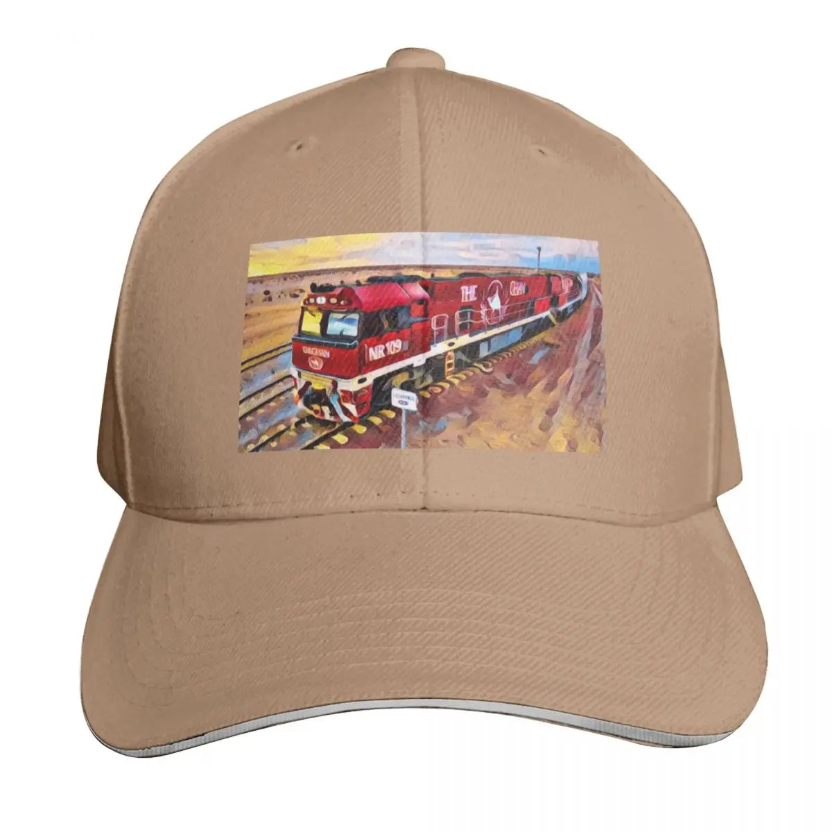 Ghan Train Australia Curved Brim Classic Baseball Cap
