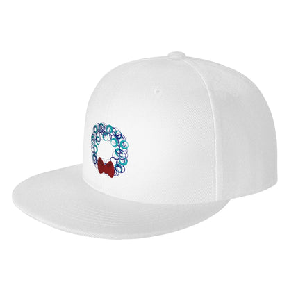 Wintery Holiday Wreath Snapback Cap