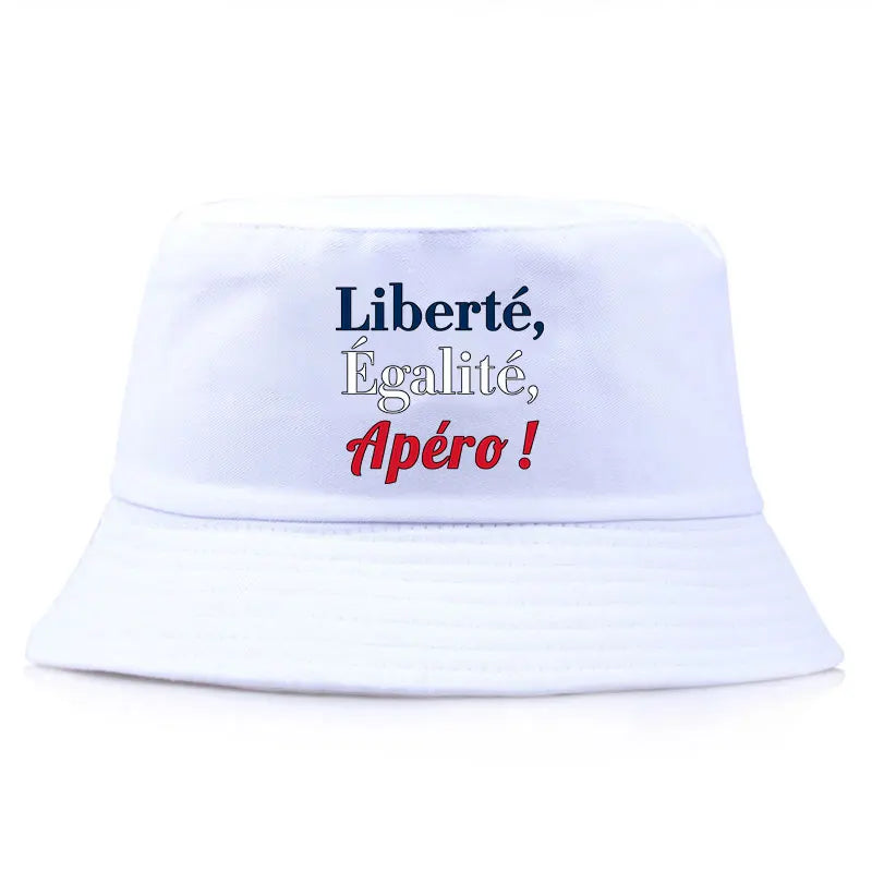 Liberté Égalité Apéro Reversible Bucket Hat Unisex