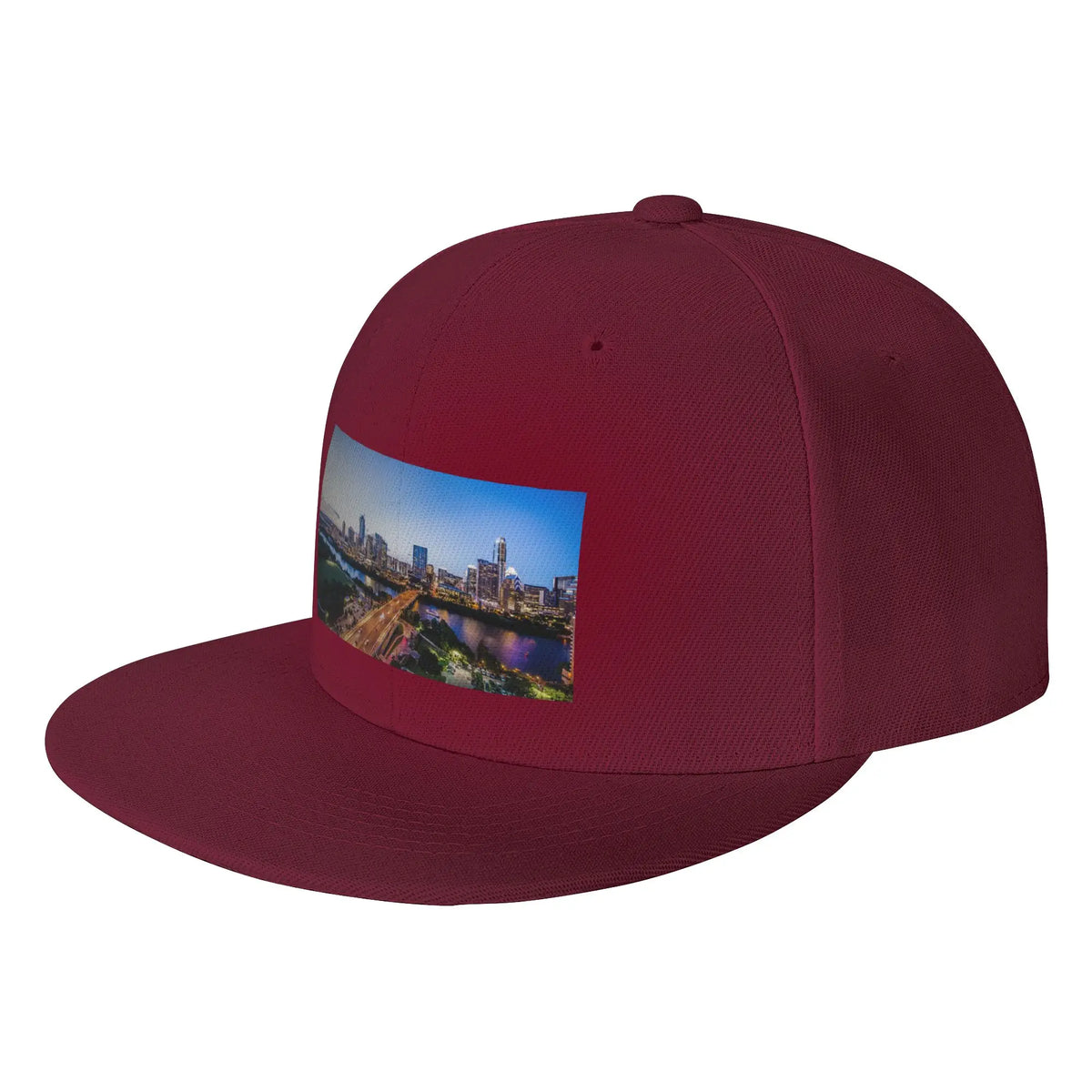 Austin Texas City Skyline Lights Snapback Cap