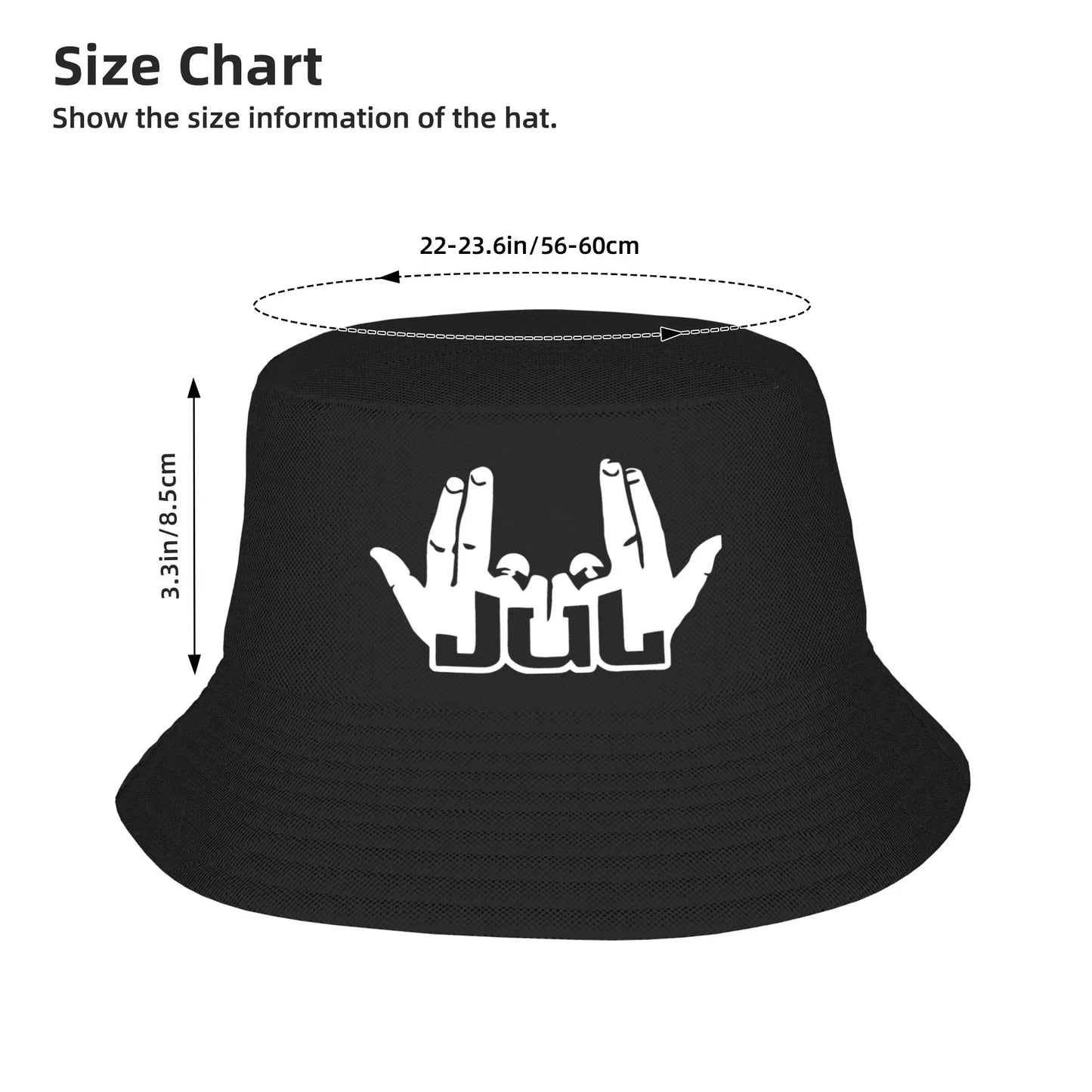 Bucket Hat Jul Gold and Platinum Rapper Summer Beach
