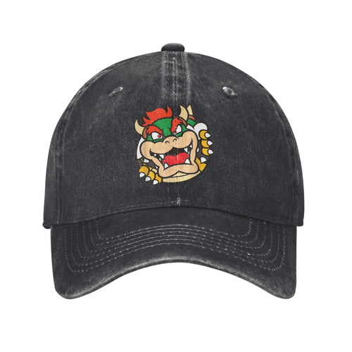 Bowser Koopa Distressed Baseball Cap