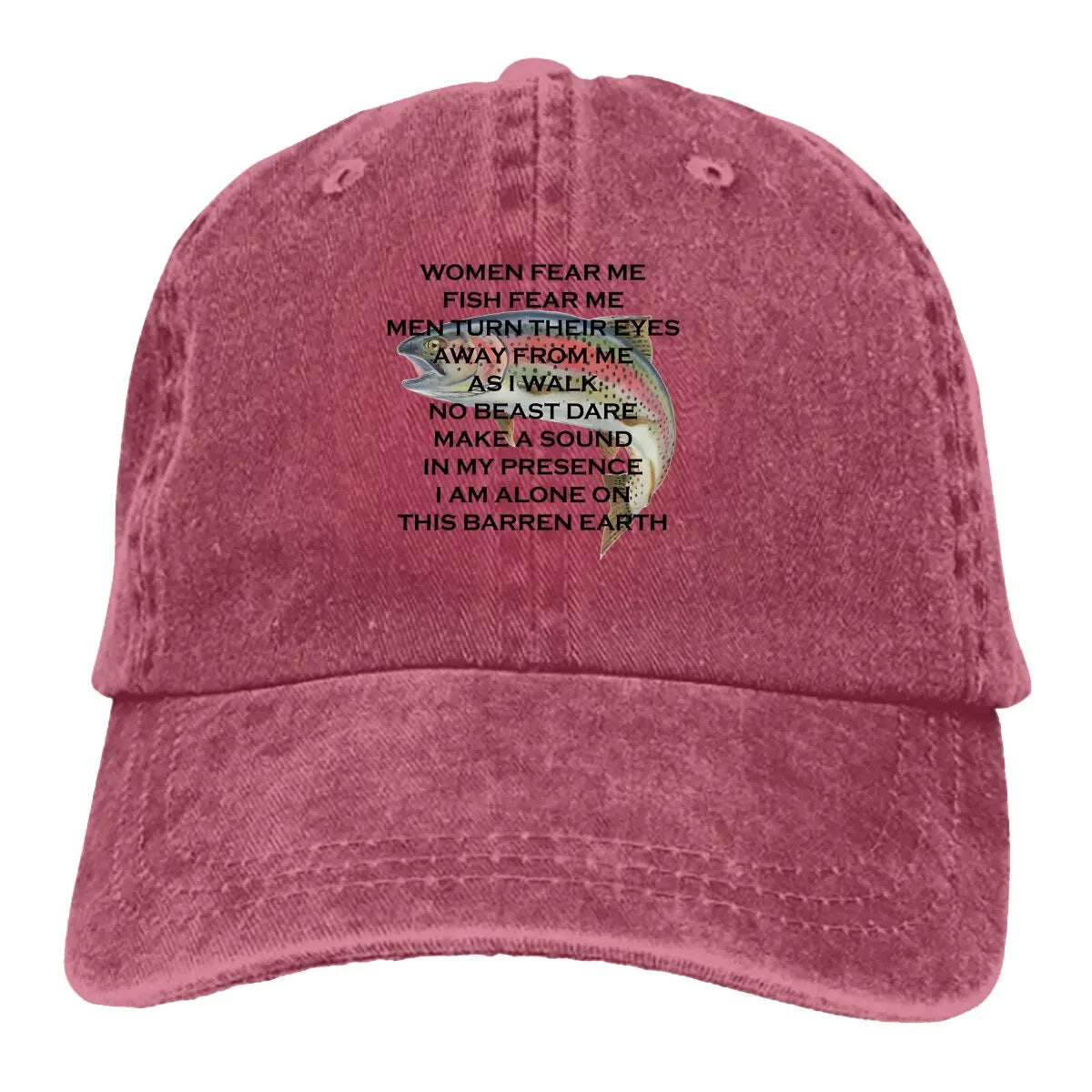 Fish Fear Me Funny Baseball Cap