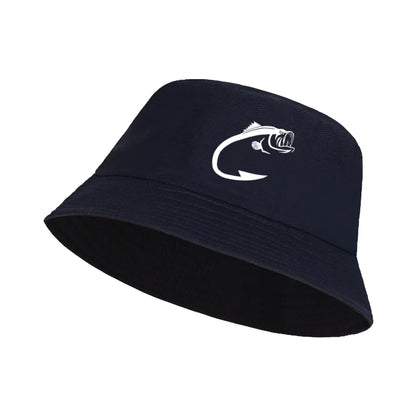 Fish Hook Bass Print Bucket Hat