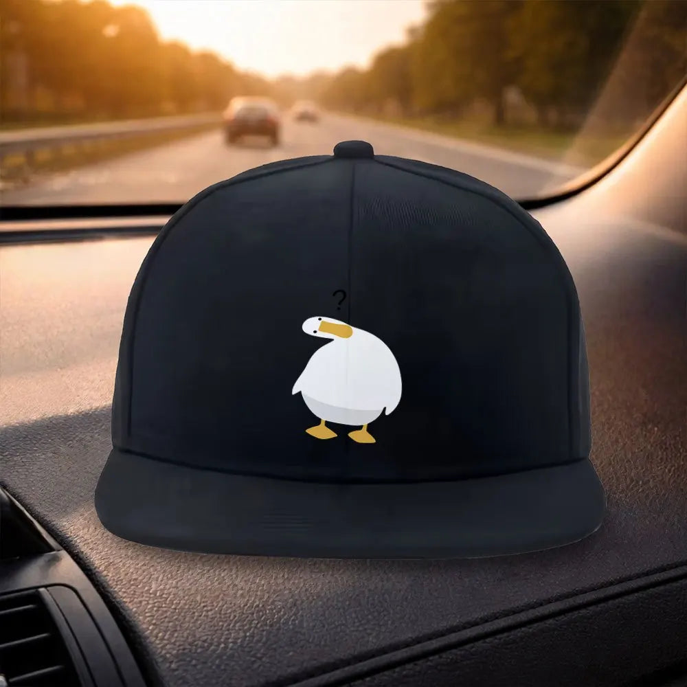 Question Mark Duck Snapback Cap