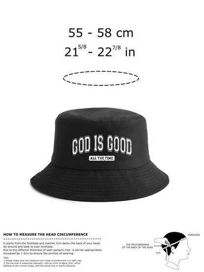Reversible God Is Good Retro Bucket Hat