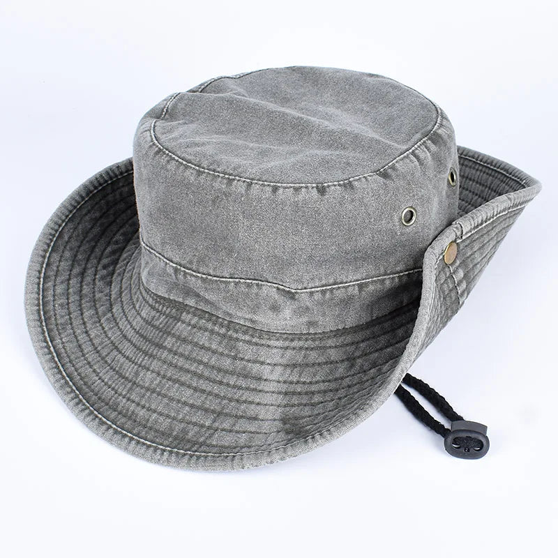 Summer Bucket Hats 2026 Outdoor Sun Hat Woman Solid Cotton About 58cm