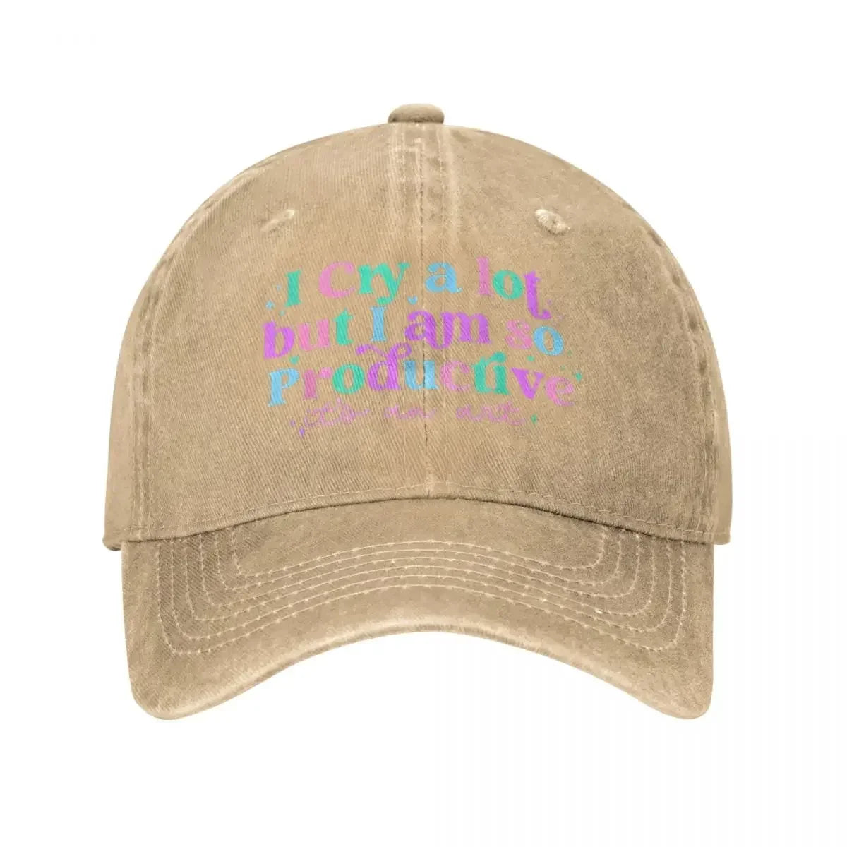 I Cry A Lot But Stay Productive Baseball Cap