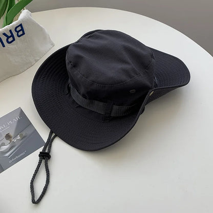 Large Brim Outdoor Fishing Sun Protection Bucket Hat