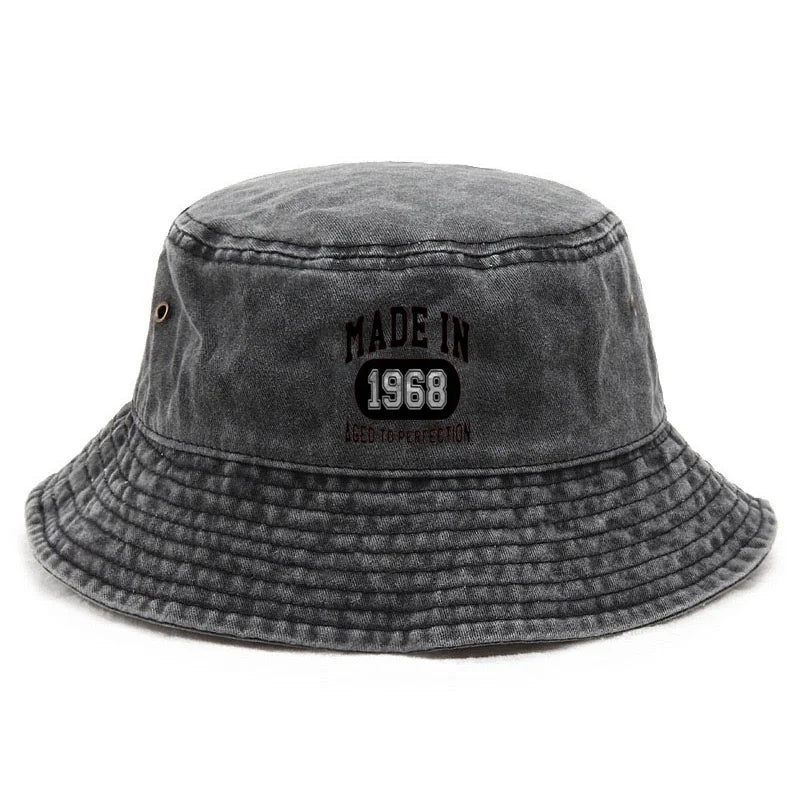 Washed Bucket Hat Vintage Fishing Hat Sun Protection Outdoor