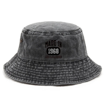 Washed Bucket Hat Vintage Fishing Hat Sun Protection Outdoor