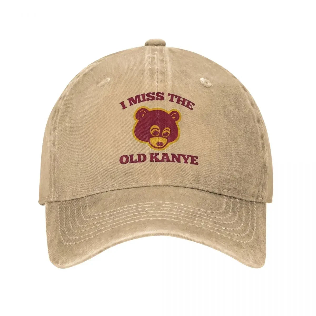 Old Kanye Bear Distressed Baseball Cap