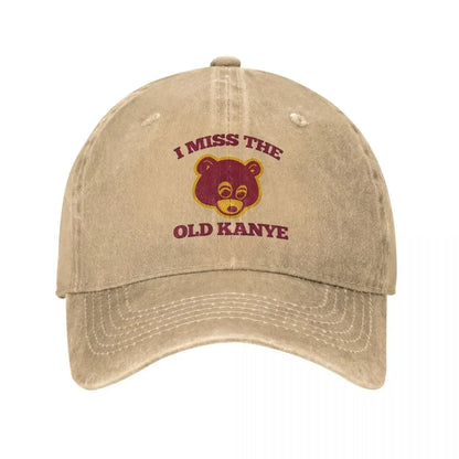 Old Kanye Bear Distressed Baseball Cap