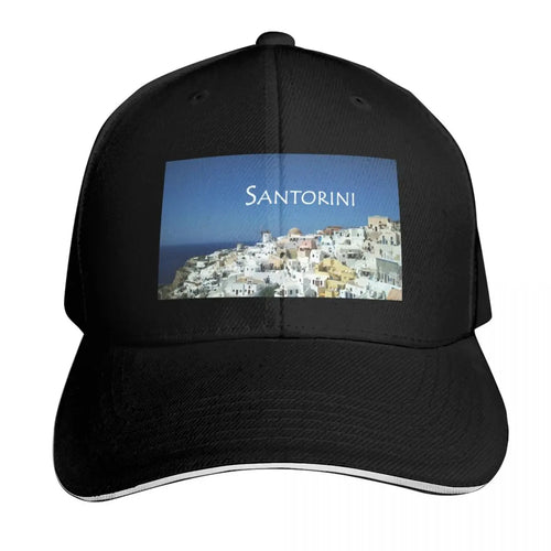 Santorini World's Best Places Baseball Cap
