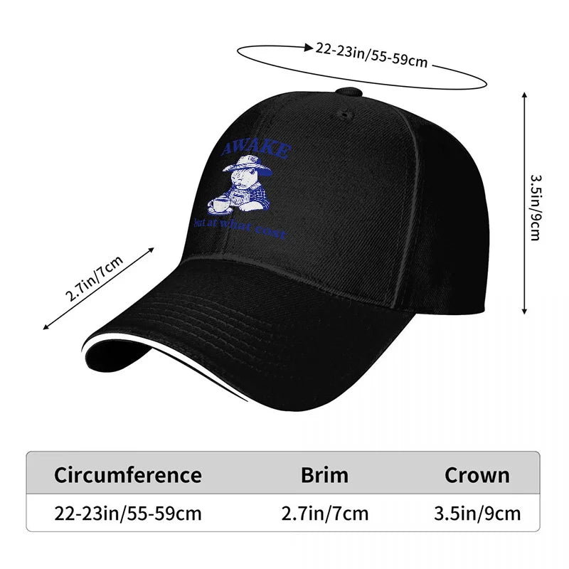 Awake But At What Cost Baseball Cap