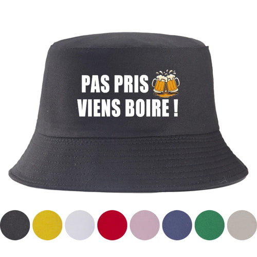 Funny Beer Pas Pris Viens Boire Bucket Hat