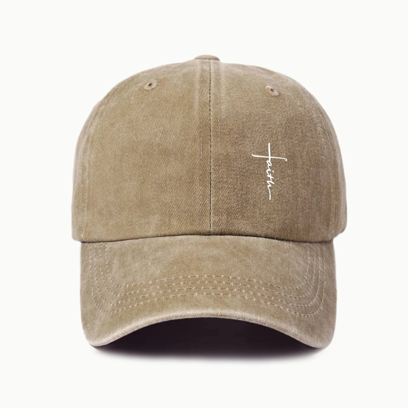 Retro Cross Print Baseball Cap