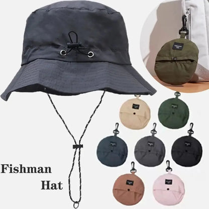 Waterproof UV Protection Bucket Hat With Storage Bag