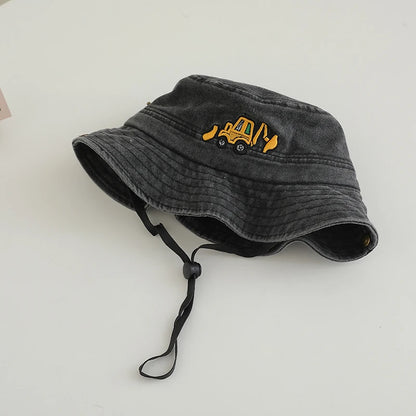 Kids Excavator Sports Bucket Hat