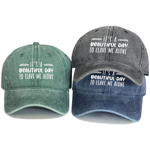 Vintage Washed Cotton Phrase Baseball Cap