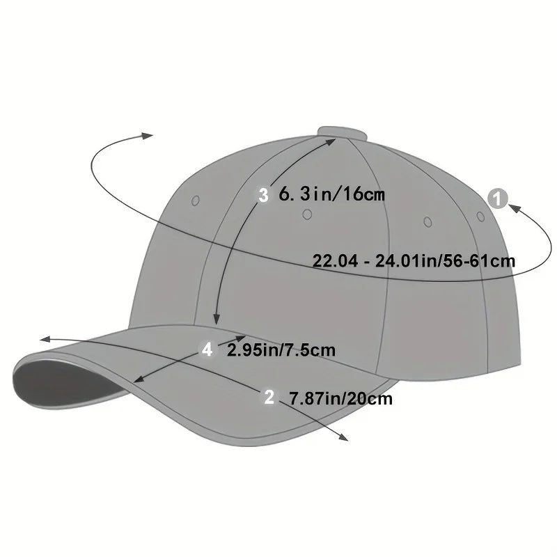 Fashion S Letter Embroidered Cotton Snapback Baseball Cap