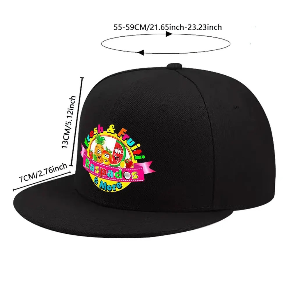 Fresh Raspados Fruit Graphic Hip Hop Snapback Cap