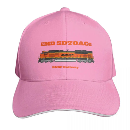 BNSF EMD SD70ACe Drawings Cotton Twill Baseball Cap