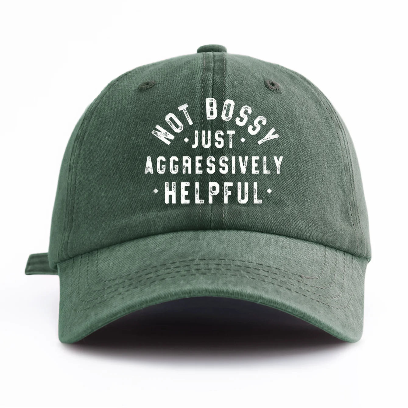 Not Bossy Washed Baseball Cap Retro