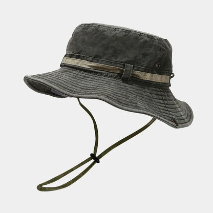 Four Seasons Cotton Solid Bucket Hat Fisherman Hat