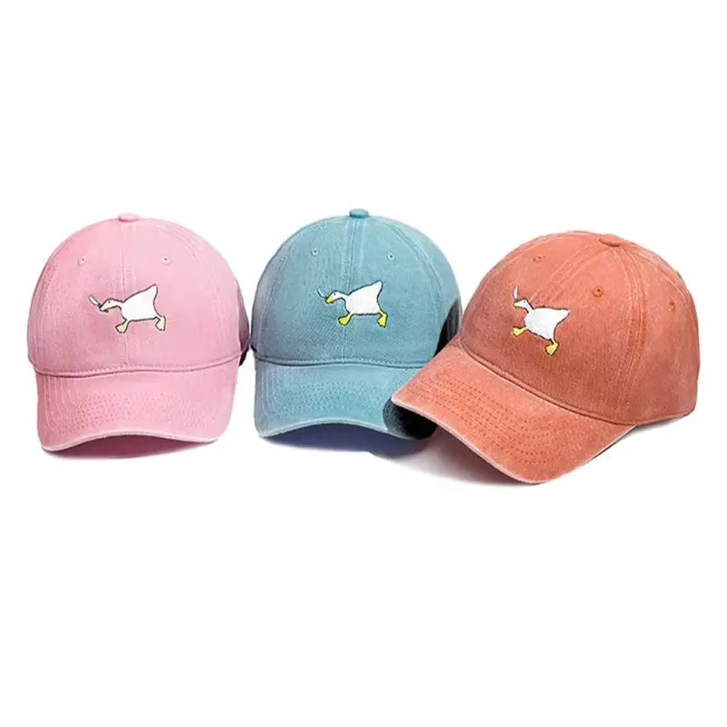Goose Pattern Embroidered Casual Baseball Cap