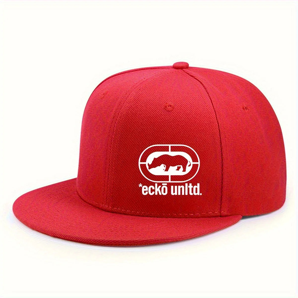 Fun Pattern Unisex Adjustable Flat Brim Snapback Cap