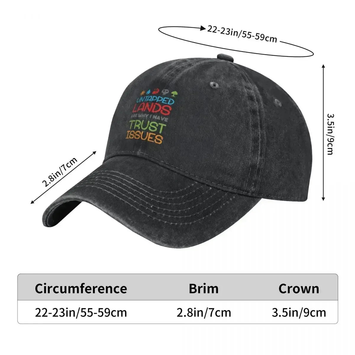 Untapped Lands Trust Issues Washed Baseball Cap