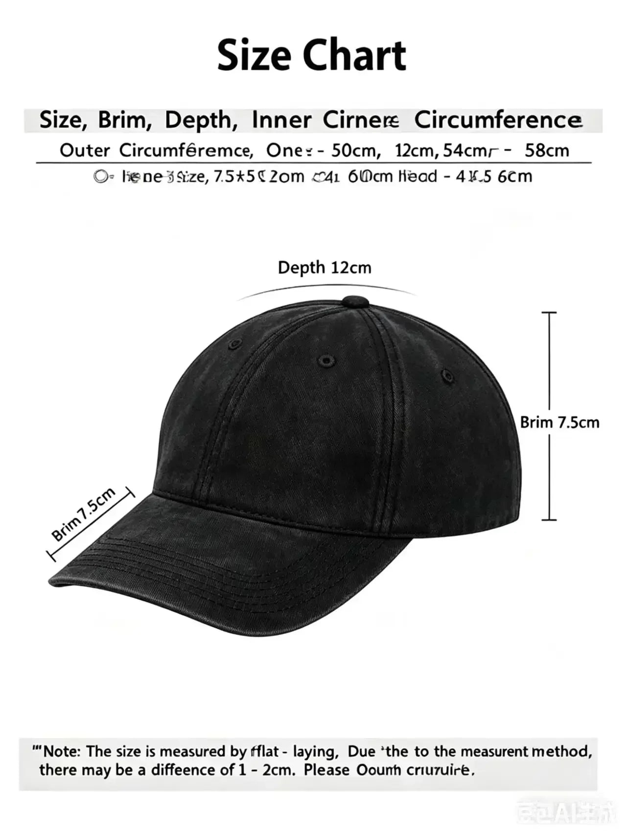 Vintage Letter Embroidered Baseball Cap
