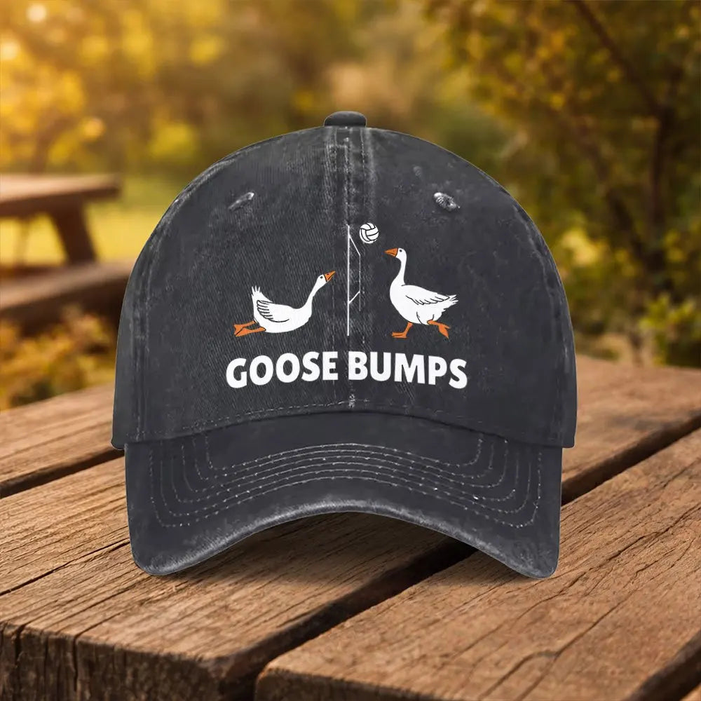 Goosebumps Goose Print Unisex Baseball Cap