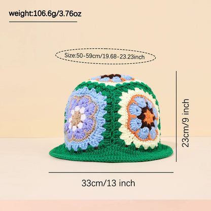 Rainbow Flower Mandala Bucket Hat