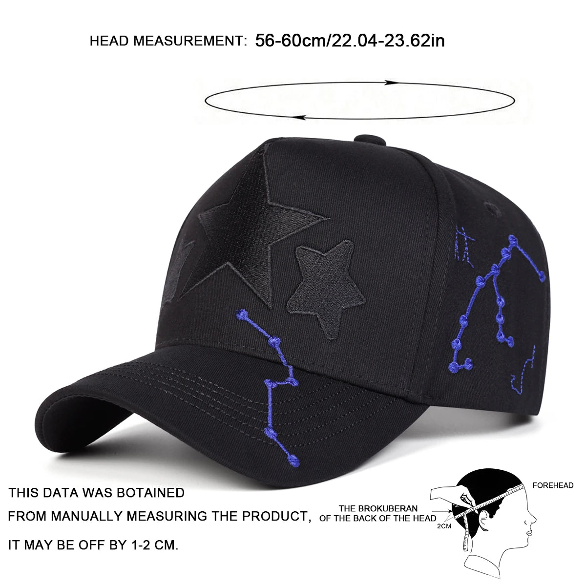 Star Embroidered Baseball Cap