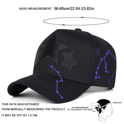 Star Embroidered Baseball Cap