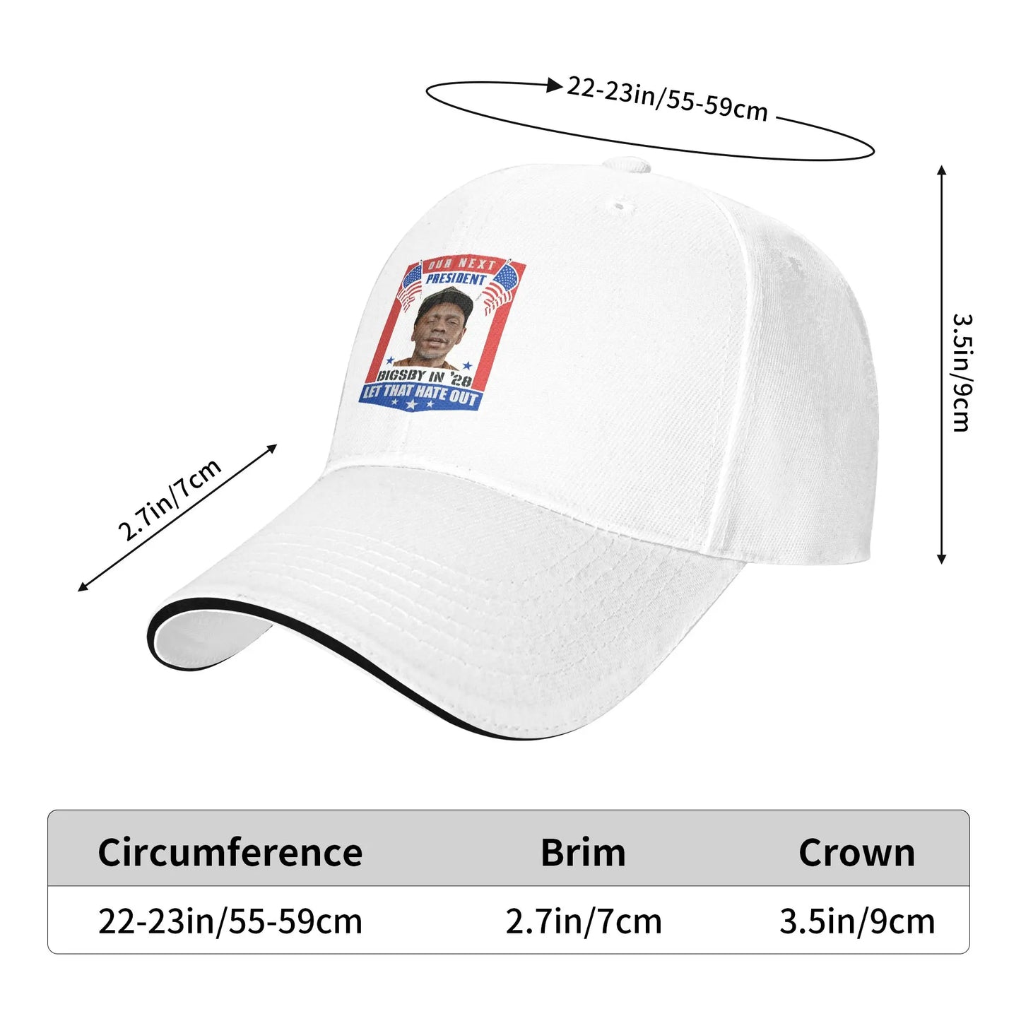 Clayton Bigsby Our Next President 2028 Baseball Cap