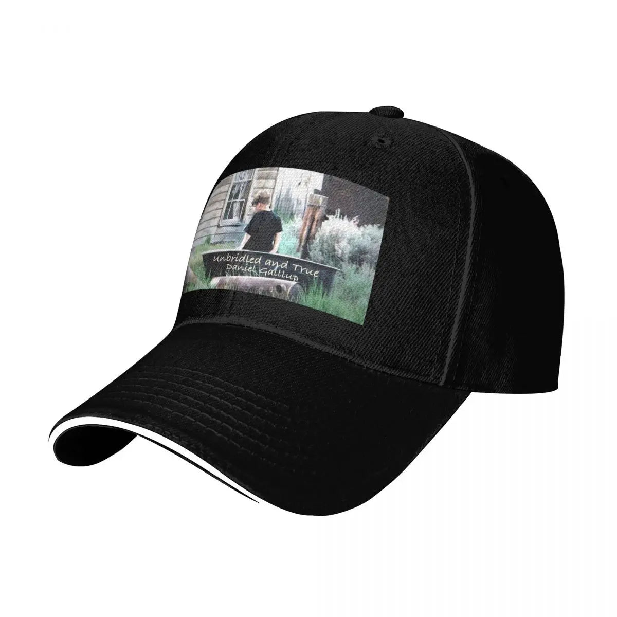 Unbridled And True Text Six Panel Baseball Cap