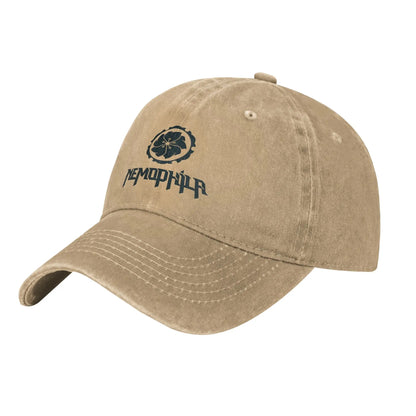 Retro Nemophila Green Logo Baseball Cap