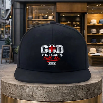 God Is Not Finished With Me Christian Snapback Cap