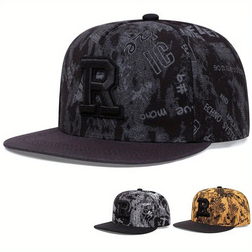 Graffiti Letter Embroidered Hip Hop Snapback Cap