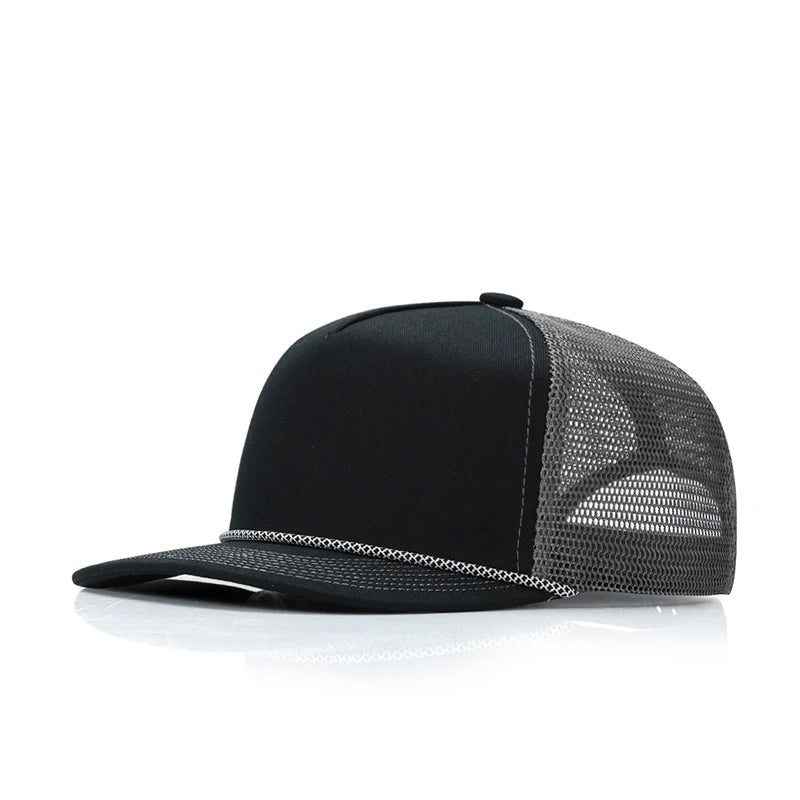 Custom Logo Breathable Mesh Trucker Snapback Cap