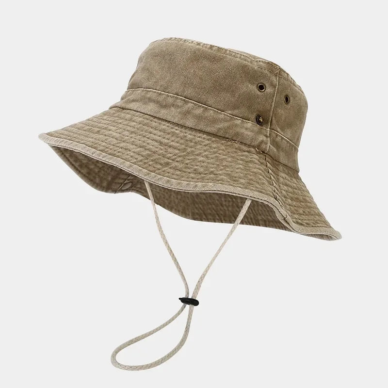 Newest Custom Logo Cotton Outdoor Travel Bucket Hat